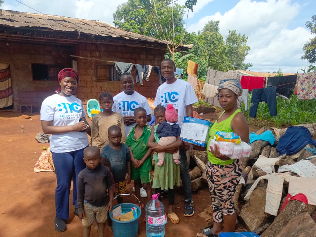 Children with clean water